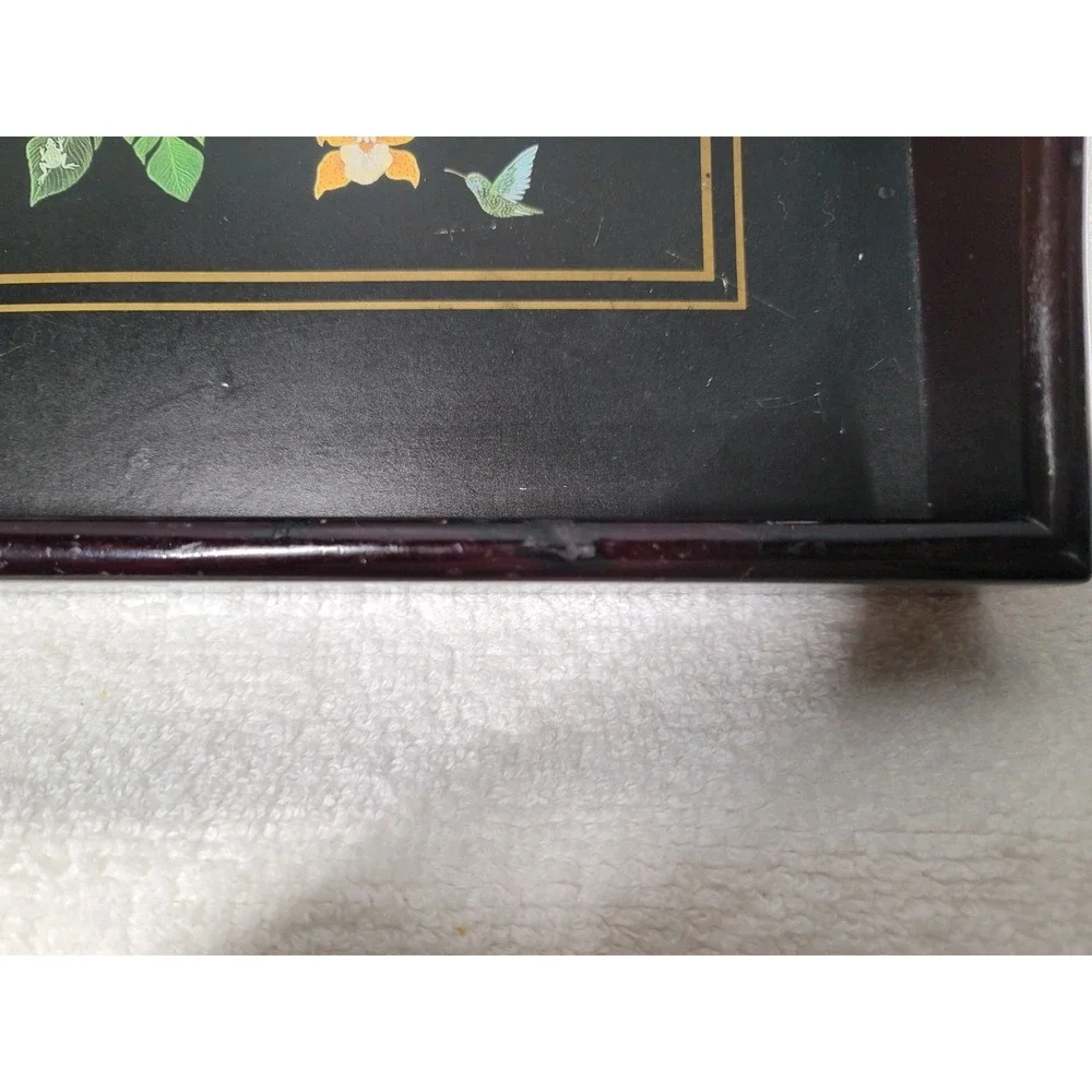 Lynn Chase Jaguar Jungle Wooden Tray w/ Handles 16 X‎ 12